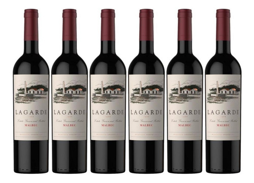 Vino Lagarde Malbec 750ml Tinto Caja X6 Fullescabio Oferta