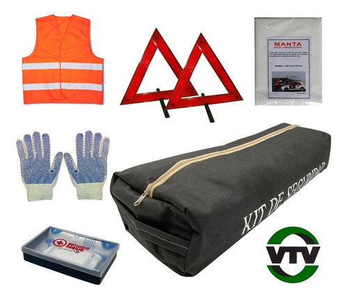Imagen 2 de 10 de Kit De Seguridad Emergencia Vtv Autos Fitter Reglamentario