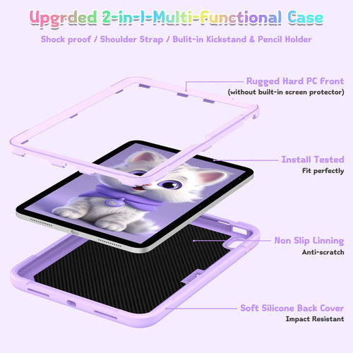 Funda Para iPad 11th/10th Generación A16 2025/10.9inch 2022 Color Purple