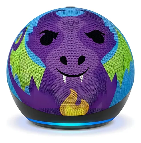 Amazon Echo Dot Echo Dot 5th Gen Kids com assistente virtual Alexa - dragon
