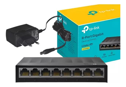 Switch Tp-link, 8 Puertos Gigabit Rj45. Ls1008g