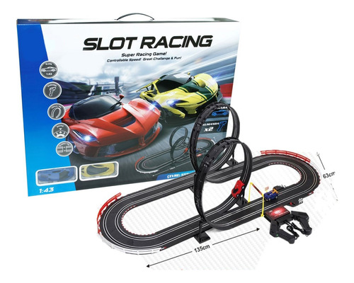 Autopista Eléctrica Slot Racing Game | 655cm