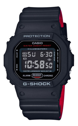 Reloj G-shock Analogico Hombre Dw-5600bbm-2cr Color de la correa DW-5600HR-1CR