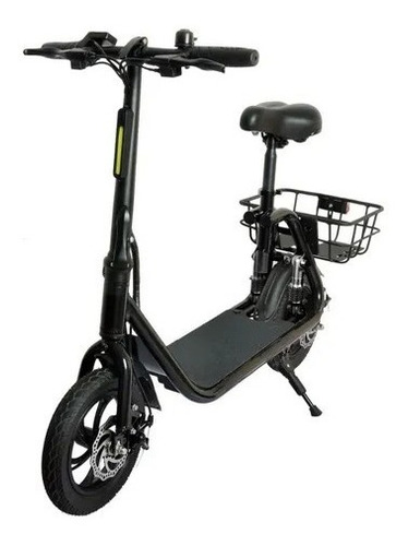 Imagen 5 de 10 de Monopatin Electrico Max You C1 Con Asiento Y Canasto 25 Km/h