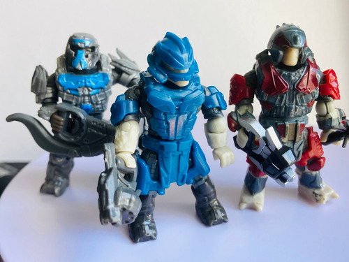 Mega Construx 3 Pack Brute Desterrados Halo Heroes Orginal (Usado)