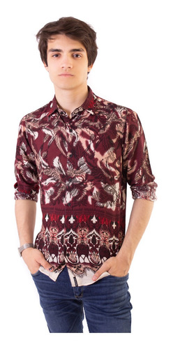 Camisa Absolutjoy - Modelo Fibrana - Estampada