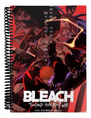 Cuaderno Libreta Anotador A6 Lisa - Bleach 27