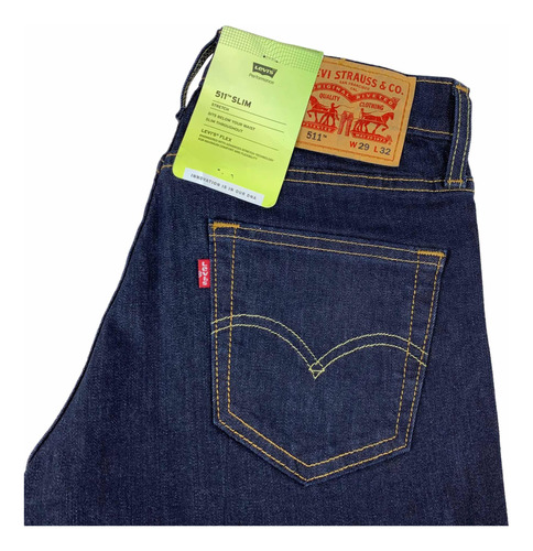Jeans Levi's 511 1042 Slim Fit Original Hombre Look Trendy
