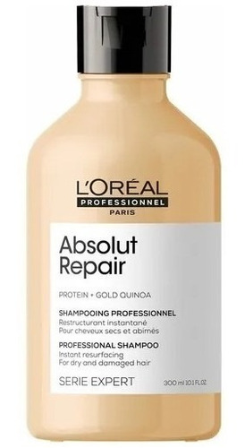 Shampoo L'oréal Absolut Repair Gold Quinoa + Protein 300ml