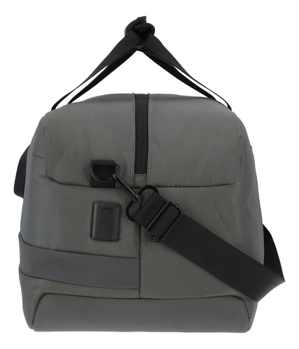 Bolso Deportivo Gym Bag Deprotes Metro Duffle Color Gris Oscuro Lisa