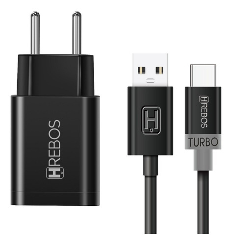 Kit Carregador Bright Strip Crg-212c - Hrebos Cor Preto