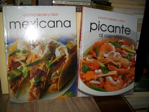 Pack 4 Libr Cocina -mexicana-picante-bajo Colesterol Postres