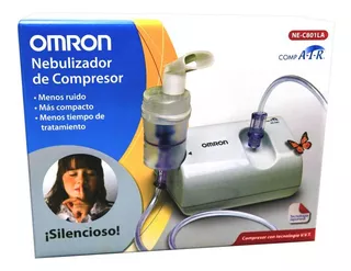 Omron Nebulizador De Compresor Caja Con Kit Color Blanco