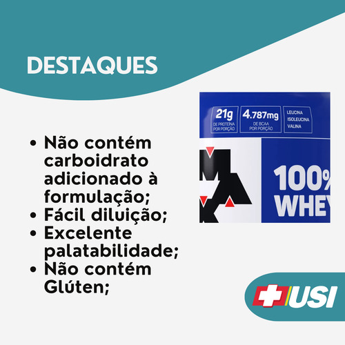Whey 100% Max Titanium Pote 900g Sabores