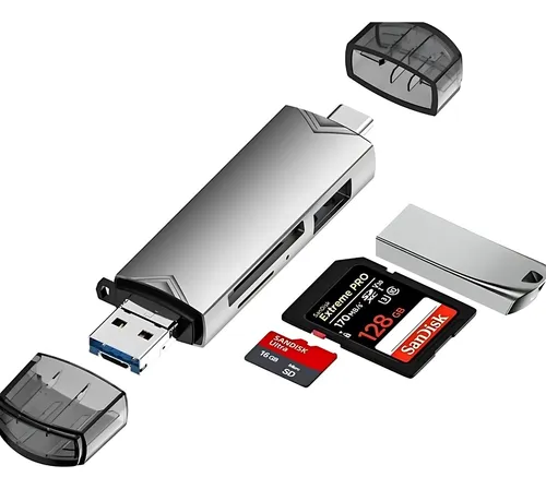 Adaptador Leitor De Cartão Memória Usb-c Para Sd Tf Usb Menor preço em Adaptador Leitor De Cartão Memória Usb-c Para Sd Tf Usb
