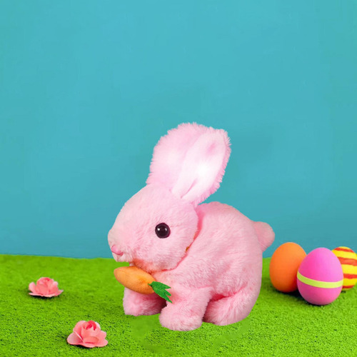De Peluche De De Peluche De Lujoso Puede Saltar Y Hacer Rosa