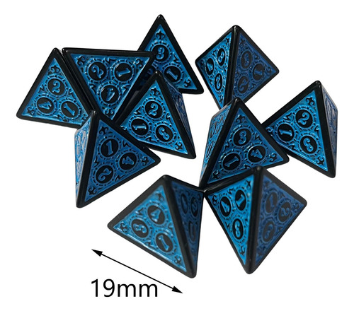2 Dados De Varios Lados Dados De Acrílico Juegos De Azul