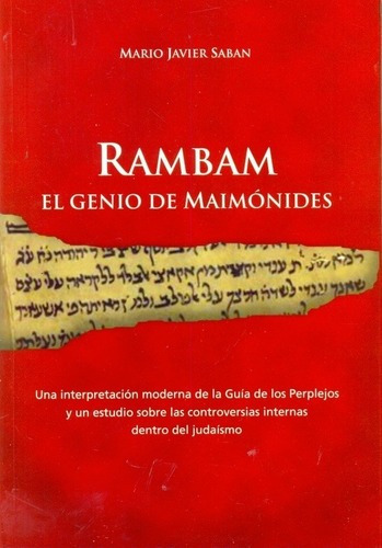 Rambam El Genio De Maimonides - Saban , Mario Javier