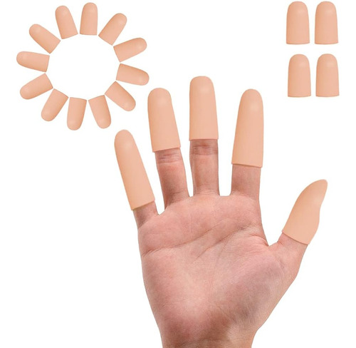 Zxfuture 16pcs Gel Finger Cots Protectores De Dedos Finger C