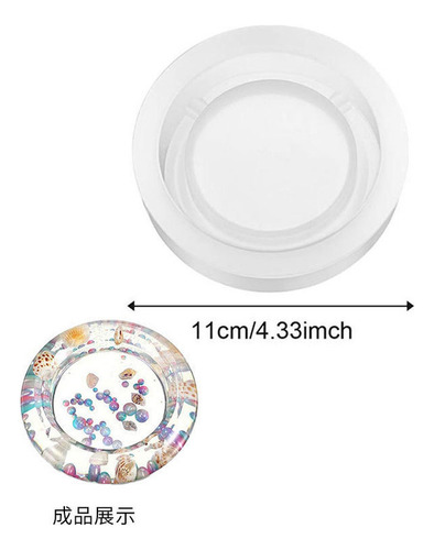 6 Molde De Resina De Cenicero De Silicona Molde De Fundición