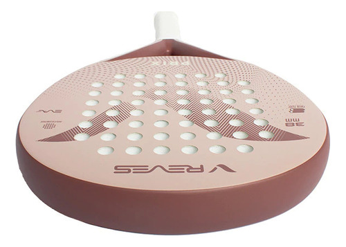 Paleta Padel Reves Prix Fibra De Vidrio Redonda + Color Rosa