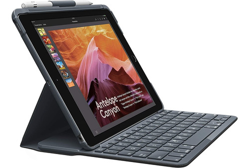 Logitech Slim Folio - Funda Con Teclado Bluetooth Integrado 