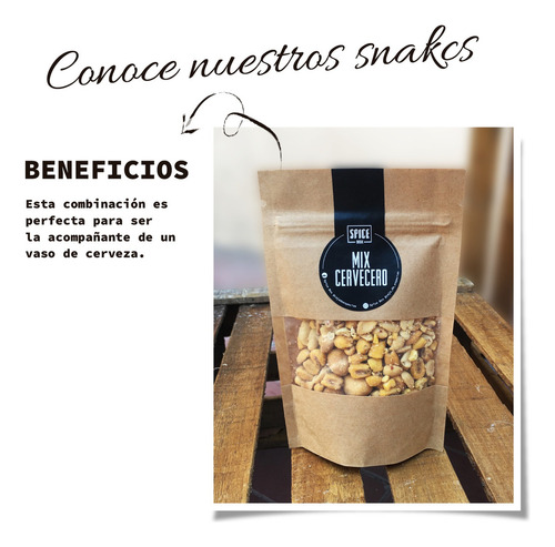 Mix Cervecero 100 Grs Ideal Para Picadas Snack Spicebox P Cp