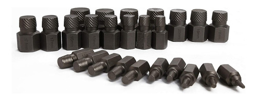 Juego De Extractor De Tornillos De 25 Pzs Cabeza Hexagonal