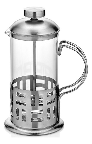 Cafetera Prensa Francesa Embolo 350ml Vidrio Acero Hot Sale Color Doblelineas