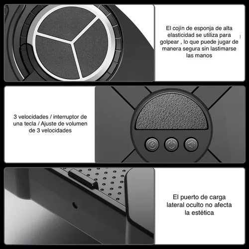 Maquina De Boxeo Musical Bluetooth Kit Boxeo Niños Guantes