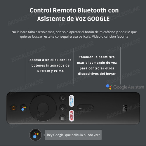 Imagen 6 de 9 de Convertidor Smart Xiaomi Mi Tv Stick Amazon Disney Netflix
