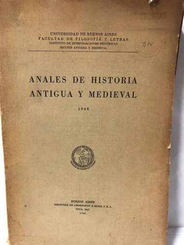 Anales De Historia Antigua Y Medieval.
