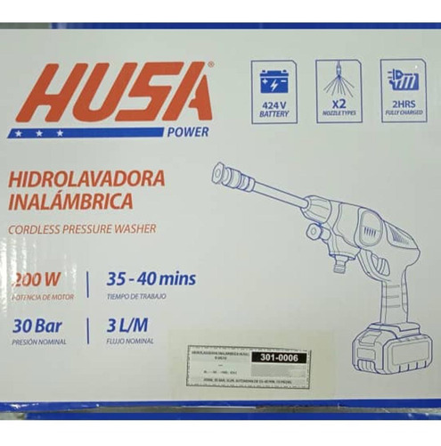 Imagen 4 de 4 de Hidrojet - Hidrolavadora Inalámbrica 30 Bar - Husa - H-bg10