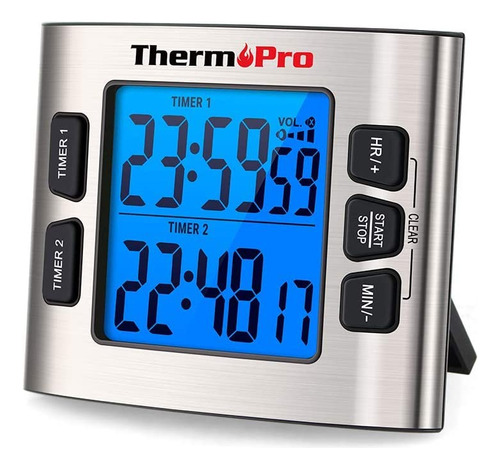 Temporizador De Cozinha Digital Thermopro Tm02 Com Contagem