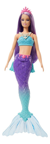 Barbie Dreamtopia - Muñeca De Sirena Con Pelo Morado, Cola.