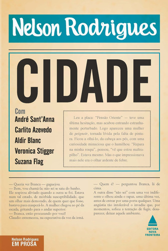 Cidade, De Nelson Rodrigues. Editora Nova Fronteira Em Português