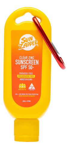 Sun Zapper Locion Solar Transparente De Oxido De Zinc De 2 O