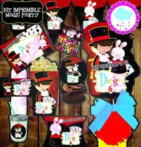 Comprar Kit Imprimible Editable Cumpleaños Magia