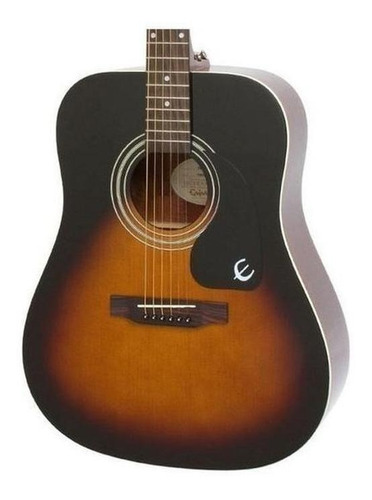 Imagen 3 de 3 de Guitarra acústica Epiphone DR-100 para diestros vintage sunburst brillante