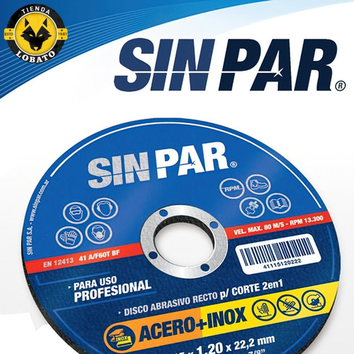Imagen 3 de 10 de Discos De Corte Metal Para Amoladora Chica 115 X 1.2 Mm 40u