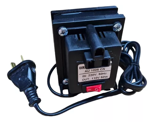 Transformador 220v A 110v De 50w Con Ficha Reforzado