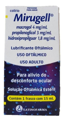 Mirugell Frasco Com 15ml