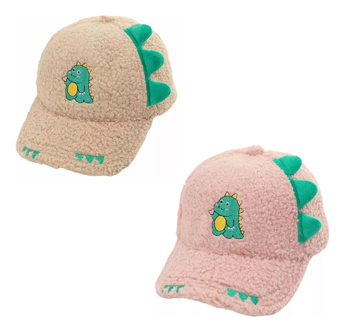 Gorra Cachucha Infantil Dinosaurio Niños Peluche