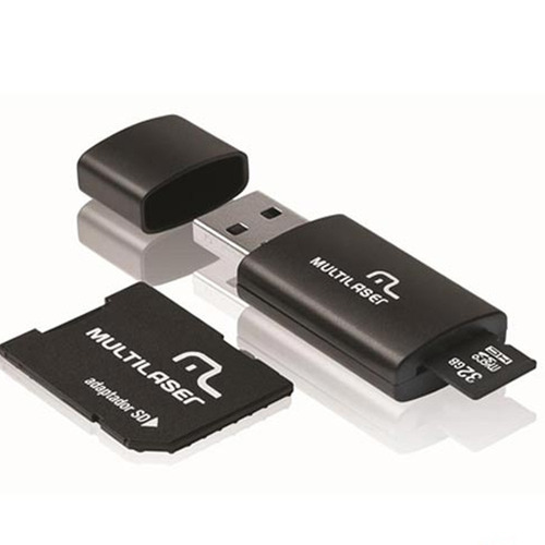 Cartão De Memória Multilaser 32gb Classe 10 Com Kit Adaptado