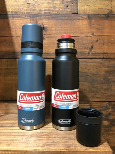Imagen 8 de 11 de Termo Matero Coleman Acero Inox 1,2 Litros Azul Cebador
