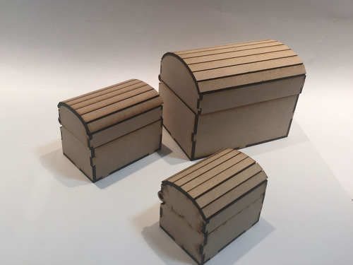 Imagen 3 de 5 de 40 Cajon Cofre Souvenir Mini Fibrofacil
