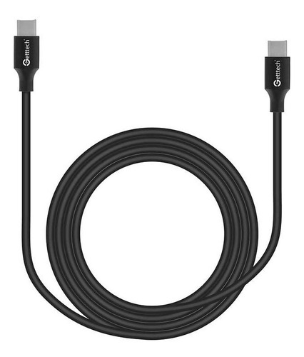 Cable Usb Getttech Gcu-ucqc-01 Tipo C A Usb Tipo C 1m /v Color Negro
