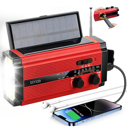 Radio Meteorológica De Emergencia Solar Am/fm/wb Noaa