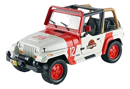 Carro/Camioneta en miniatura Jeep Wrangler 1992 1:24 color blanco