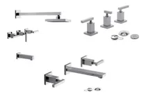 Comprar Combo Griferias Fv Dominic Lever Bidet Ducha Lavatorio Pared Ahora 12 Y 18